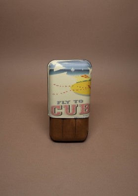 Recife etui 3 cigares Fly to Cuba Whiskey